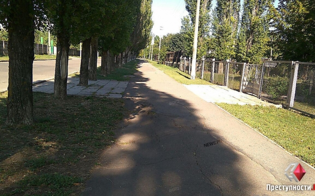 На тротуаре на улице Олейника под асфальтом образовался двухметровый провал Фото № 0 На тротуаре на улице Олейника под асфальтом образовался двухметровый провал Фото № 0