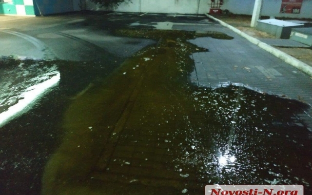 На одной из николаевских автозаправок из цистерны вытекли несколько тонн подсолнечного масла Фото № 4 На одной из николаевских автозаправок из цистерны вытекли несколько тонн подсолнечного масла Фото № 4