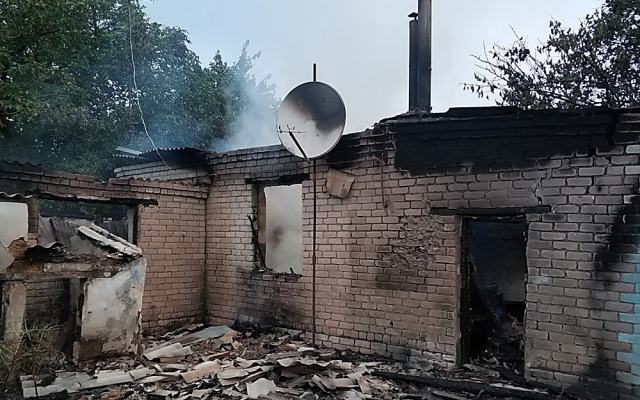 В Баштанском районе во время пожара сгорел частный дом Фото № 3 В Баштанском районе во время пожара сгорел частный дом Фото № 3