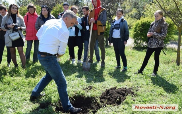 Николаевская молодежь высадили деревья в парке «Лески» Фото № 0 Николаевская молодежь высадили деревья в парке «Лески» Фото № 0