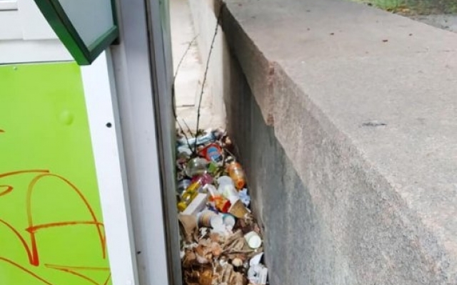 В районе Каштанового сквера местные жители устроили несанкционированную мусорную свалку Фото № 0 В районе Каштанового сквера местные жители устроили несанкционированную мусорную свалку Фото № 0