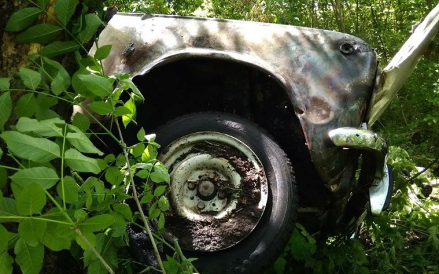 В Вознесенском районе на трассе автомобиль улетел в кювет и загорелся, есть пострадавшие Фото № 1 В Вознесенском районе на трассе автомобиль улетел в кювет и загорелся, есть пострадавшие Фото № 1