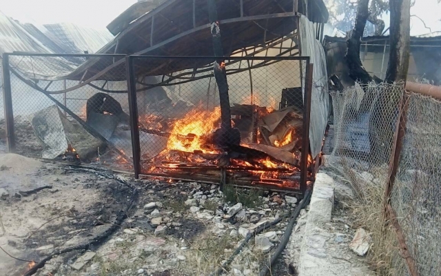 В Коблевской курортной зоне загорелись торговые ряды, есть пострадавшие Фото № 0 В Коблевской курортной зоне загорелись торговые ряды, есть пострадавшие Фото № 0