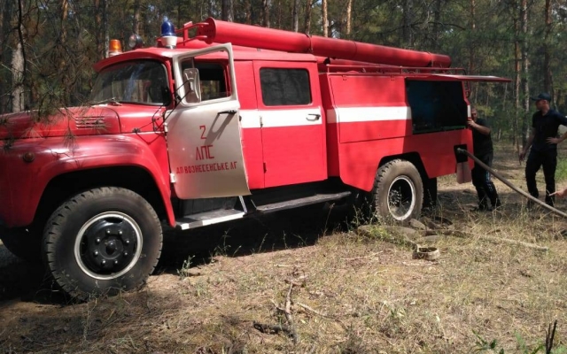 Спасатели ликвидировали пожар лесных массивов в Вознесенском районе Фото № 3 Спасатели ликвидировали пожар лесных массивов в Вознесенском районе Фото № 3