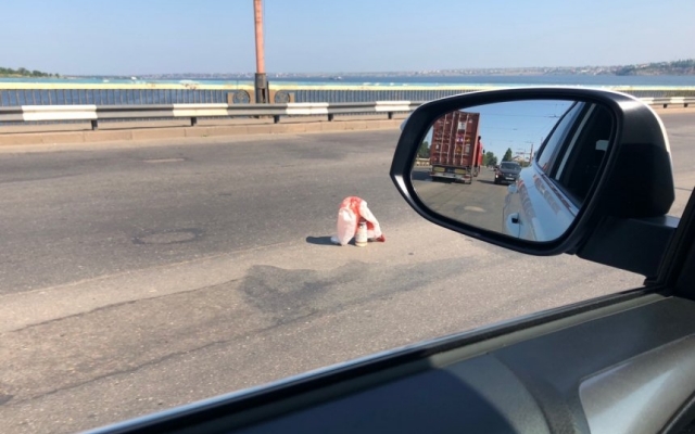 На Ингульском мосту сломался грузовой автомобиль DAF, затруднено движение транспорта Фото № 0 На Ингульском мосту сломался грузовой автомобиль DAF, затруднено движение транспорта Фото № 0