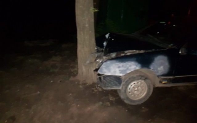 На Космонавтов автомобиль врезался в дерево Фото № 1 На Космонавтов автомобиль врезался в дерево Фото № 1