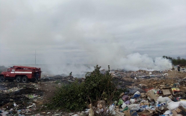 В Баштанском районе спасатели ликвидировали пожар на несанкционированной свалке Фото № 0 В Баштанском районе спасатели ликвидировали пожар на несанкционированной свалке Фото № 0