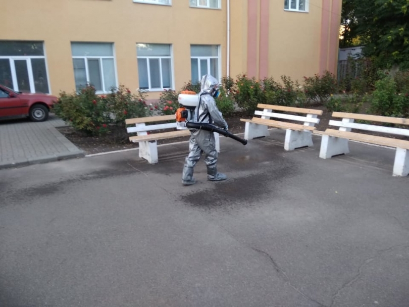 Дезинфекция потенциально опасных мест - спасатели Николаевщины работают ежедневно Фото № 4 Дезинфекция потенциально опасных мест - спасатели Николаевщины работают ежедневно Фото № 4