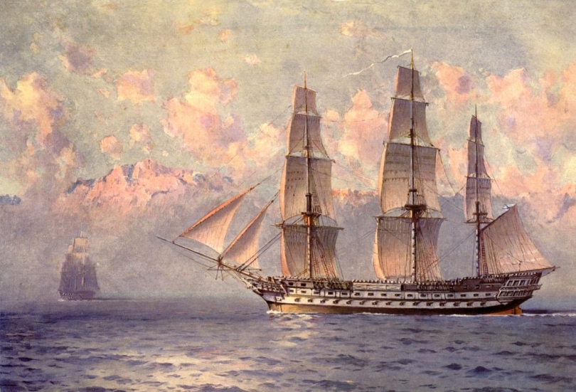 18 октября 1823 года спущен на воду 74- пушечный корабль 18 октября 1823 года спущен на воду 74- пушечный корабль