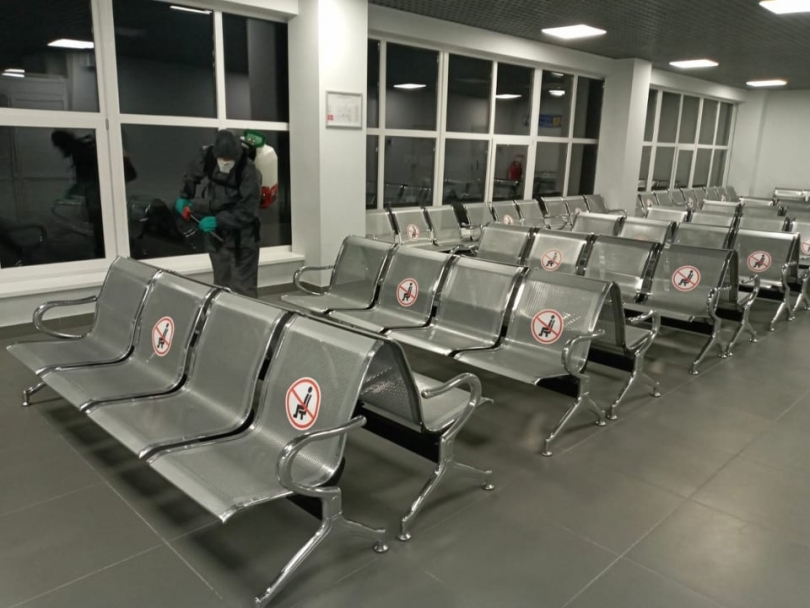 Дезинфекция потенциально опасных мест - спасатели Николаевщины работают ежедневно Фото № 3 Дезинфекция потенциально опасных мест - спасатели Николаевщины работают ежедневно Фото № 3