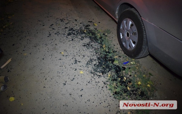 Житель Николаева на Террасной во дворе повредил два автомобиля и грузовик Фото № 5 Житель Николаева на Террасной во дворе повредил два автомобиля и грузовик Фото № 5