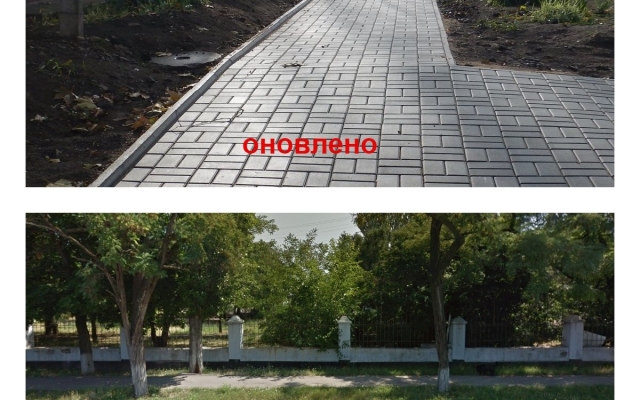 В микрорайоне Ракетное урочище у амбулатории обновили тротуарную плитку Фото № 0 В микрорайоне Ракетное урочище у амбулатории обновили тротуарную плитку Фото № 0