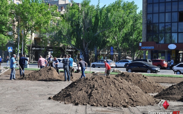 На Соборной площади укладывают новый зелёный газон Фото № 6 На Соборной площади укладывают новый зелёный газон Фото № 6