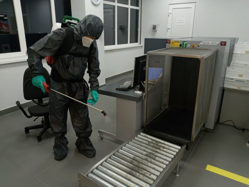 Дезинфекция потенциально опасных мест - спасатели Николаевщины работают ежедневно Фото № 2 Дезинфекция потенциально опасных мест - спасатели Николаевщины работают ежедневно Фото № 2