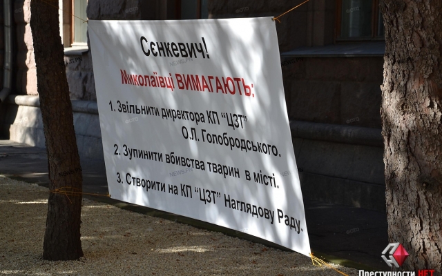 Неизвестные напали на палаточный городок зоозащитников возле Николаевского горсовета Фото № 0 Неизвестные напали на палаточный городок зоозащитников возле Николаевского горсовета Фото № 0