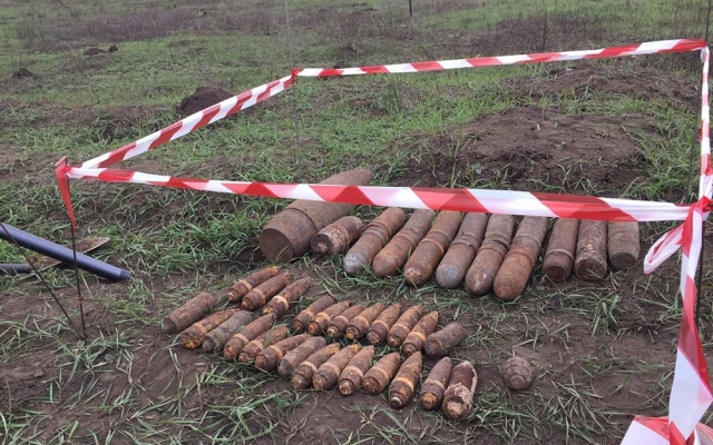 В Новобугском районе обнаружили около полсотни снарядов Фото № 1 В Новобугском районе обнаружили около полсотни снарядов Фото № 1