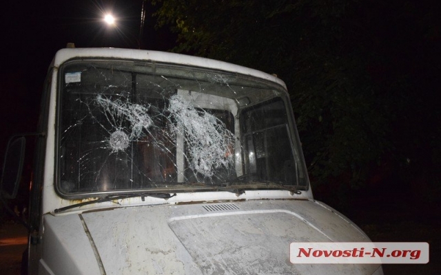 Житель Николаева на Террасной во дворе повредил два автомобиля и грузовик Фото № 4 Житель Николаева на Террасной во дворе повредил два автомобиля и грузовик Фото № 4
