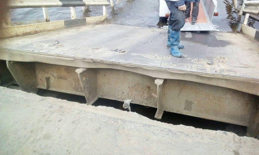 С июня в Николаевской области закроют наплавной мост через Ингул в районе с. Пересадовка