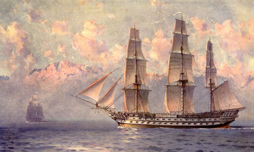 18 октября 1823 года спущен на воду 74- пушечный корабль "Пармен"