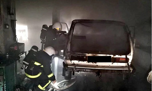 На Николаевщине, на СТО сгорел автомобиль