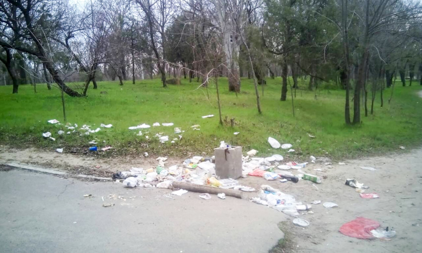 В Департаменте ЖКХ переложили на университет Сухомлинского ответственность за мусор в парке Победы