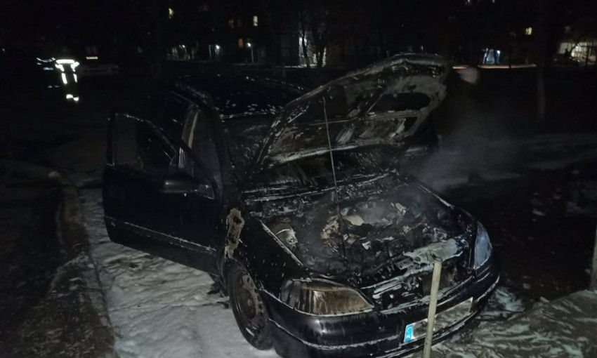 На Николаевщине по неизвестной причине загорелся Opel