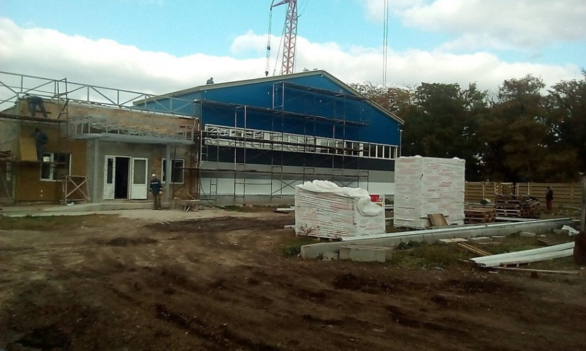 Строительство зала фехтования в николаевском парке «Победа» будет закончено через полтора месяца