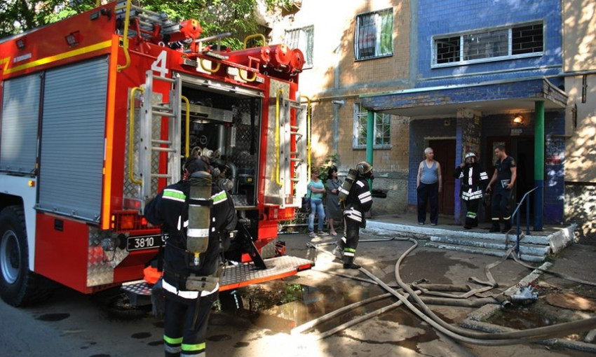 В Николаеве произошел пожар в квартире многоэтажки