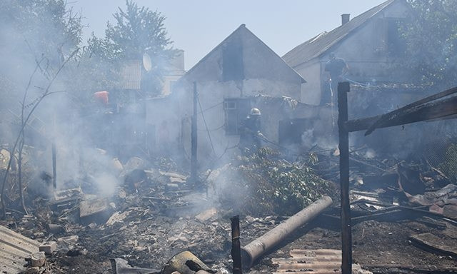 Пожар в Центральном районе Николаева 