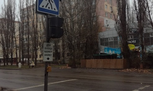 В Николаеве появился опасный светофор: пока он загорается, дети перебегают дорогу на красный свет