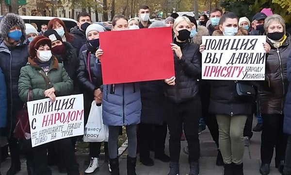 В Николаеве предприниматели протестуют против введения локдауна, о котором говорят в Кабмине