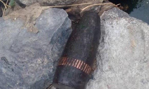 В Мигие спасатели уничтожили 150-миллимметровый снаряд, найденный местным жителем