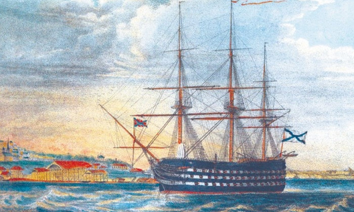 11 сентября 1830 года в спущен на воду 84-пушечный корабль "Адрианополь".