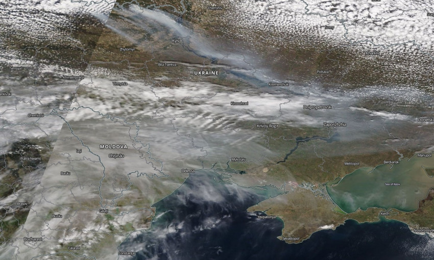 Пожары и пыльные бури никак не связаны с визуальным ухудшением видимости в Николаевской области