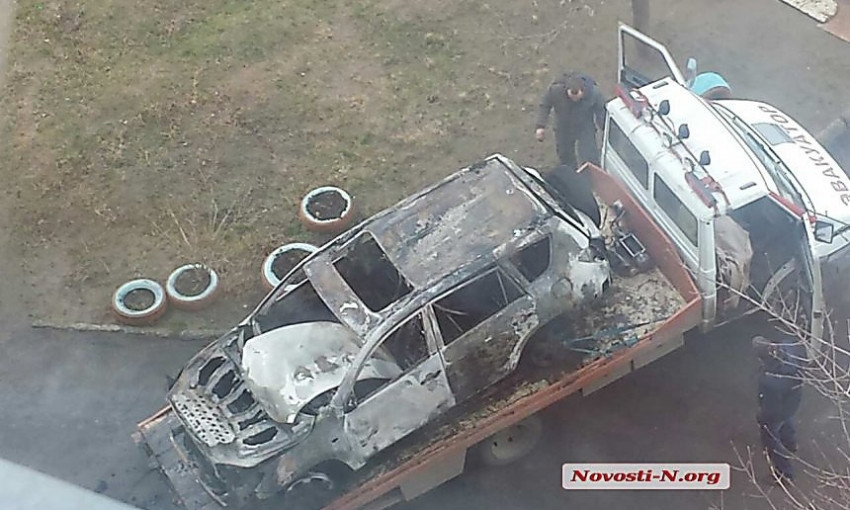 В Николаеве сожгли очередной автомобиль