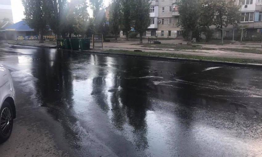 В Николаеве на Шоссейной улице прорвало водопровод