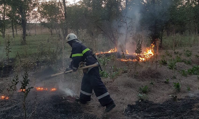 На Николаевщине за сутки произошло 23 пожара на открытой местности: горела сухая трава и мусор