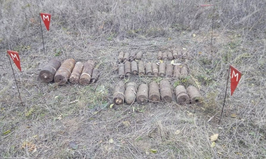 В Новобугском районе во время плановой разведке обнаружили и уничтожили 33 взрывоопасных предмета