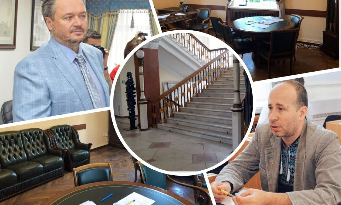 Садыков VS Ермолаев: без статуса и должности у экс-губернатора в мэрии кабинет с мебелью «Пшонка-стайл»