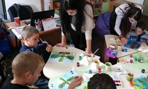 В Коблевском инклюзивно-ресурсном центре занятия для детей продолжаются