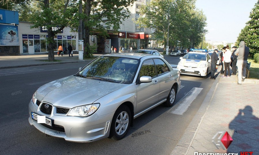 В Николаеве на пешеходном переходе «Subaru» сбил пенсионера