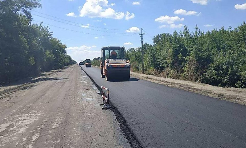 На трассе «Николаев-Днепр» полным ходом ведутся ремонтные работы