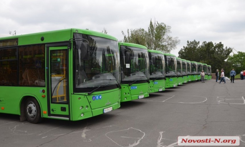 Стало известно, в каких районах Николаева будут курсировать новые белорусские автобусы