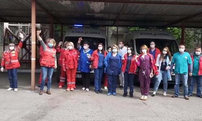 Первомай: Николаев поддержал предупредительную забастовку медиков за достойную оплату труда (ВИДЕО)