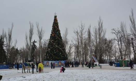 В Николаеве уже начали строить планы относительно установки новогодней елки