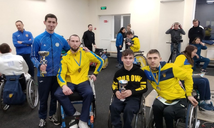 Николаевцы одержали победу на чемпионате Украины по фехтованию на колясках