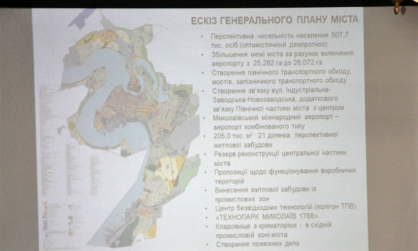 В Николаеве презентовали эскиз обновленного Генерального плана города