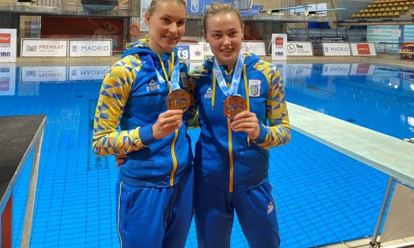 Николаевские спортсменки в синхронных прыжках в воду завоевали бронзу в Мадриде