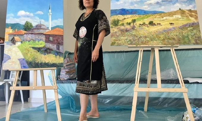 Пейзажистка из Николаева единственная от Украины ездила «по связям» изображать достояние севера Турции