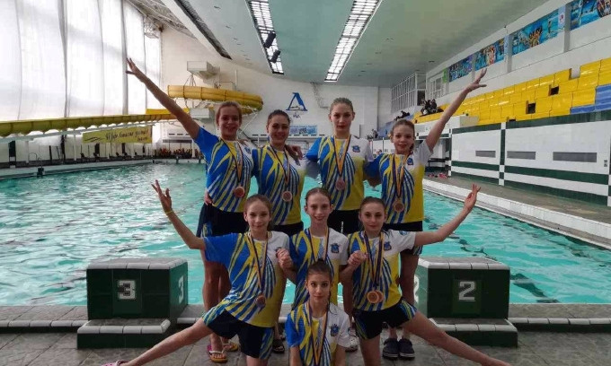 Николаевские синхронисты заработали пять комплектов медалей на Чемпионате Украины